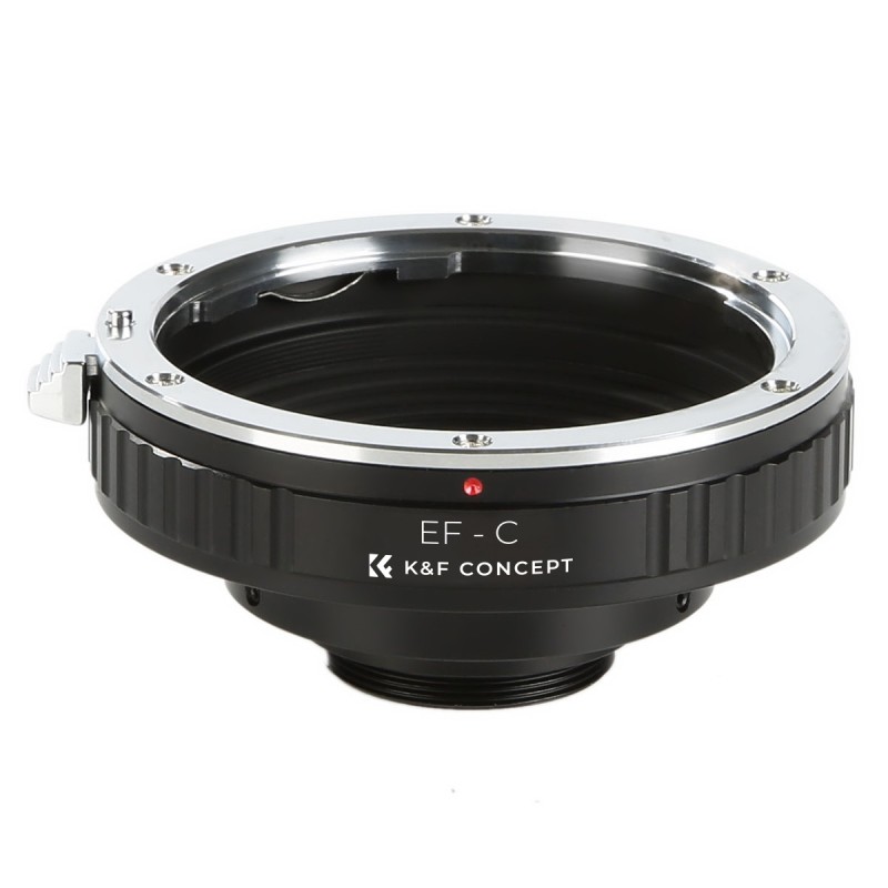 K&F Concept lensadapter Canon EOS (EF/EF-S) naar C-Mount voor cine en CCTV camera's