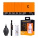 K&F Concept kit de nettoyage 4-en-1 avec stylo objectif, soufflette, 6 chiffons microfibre et liquide nettoyant - Image 2