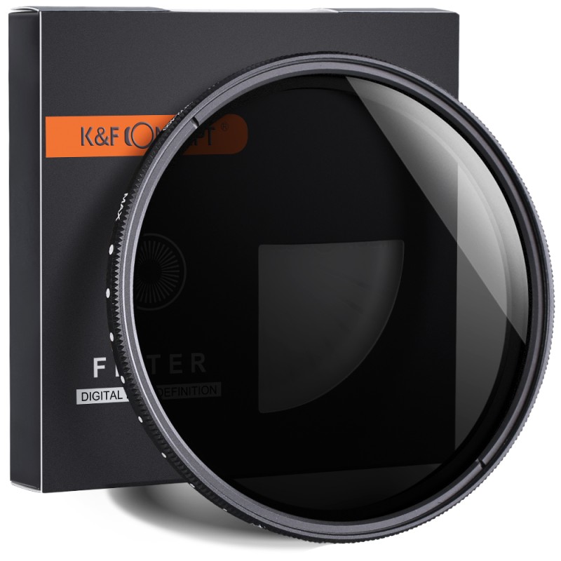 K&F Concept variabel ND filter ND2-400 67mm met nano coating