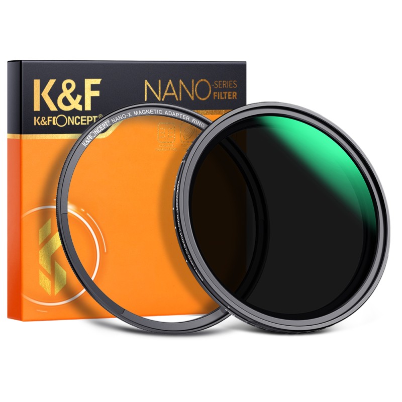 K&F Concept variabel ND filter ND8-128 Nano X magnetisch 77mm zonder X-effect