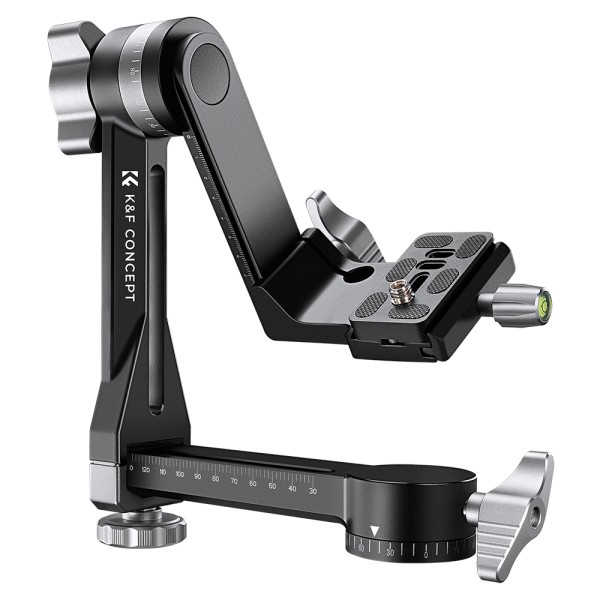 K&F Concept Heavy Duty Gimbal Head tête pivotante robuste pour trépied avec plaque Arca Swiss