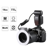K&F Concept TTL macro ring flash pour Nikon (KF-150)
