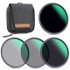 K&F Concept kit de filtres ND ND4+ND8+ND64+ND1000 Nano X - 62mm - Image 1