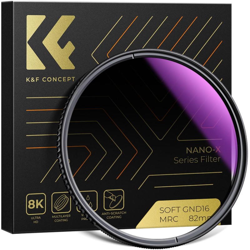 K&F Concept graduated ND filter magnetic nano X 77mm grijsfilter voor professionele fotografie