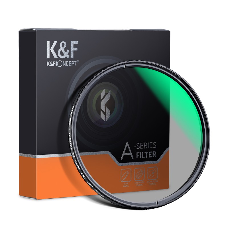 K&F Concept CPL filter Nano A met multi layer coating - 82mm polarisatiefilter
