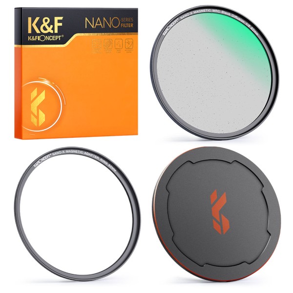 K&F Concept filtre magnétique Black Mist 1/8 Nano X 82mm - étanche et résistant aux rayures