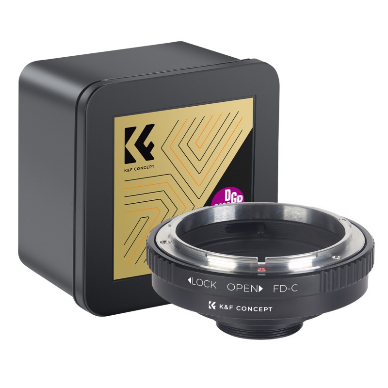 K&F Concept lens adapter Canon FD naar C-Mount voor cine en CCTV camera's