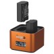 Hähnel ProCube3 - Professionell dubbelladdare för Sony batterier (NP-BX1, NP-FW50, NP-FZ100