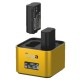 Hähnel ProCube3 - Professionell dubbelladdare för Nikon batterier (EN-EL14, EN-EL15, EN-EL25)