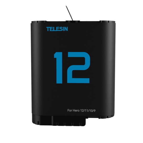 Telesin batterie Double Arc pour GoPro Hero 12/11/10/9 - 1720 mAh