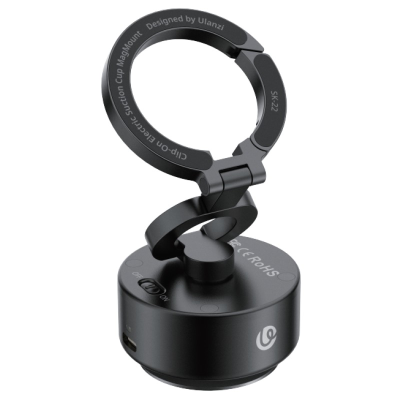 Ulanzi SK-22 MagMount zuignap-houder voor smartphone met magnetische bevestiging