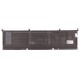 Batterie ordinateur portable DVG8M pour (entre autres) Dell Precision 5550 - 4650mAh - Pièce d'origine Dell