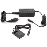 Adaptateur secteur ACK-E6 compatible avec Canon - avec batterie factice pour une alimentation illimitée