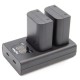 ChiliPower chargeur double USB pour 2 batteries Olympus BLX-1 (simultanément) - Image 2