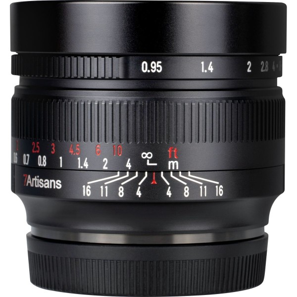 7Artisans 50mm f/0.95 objectif manuel pour Fuji X-Mount APS-C noir