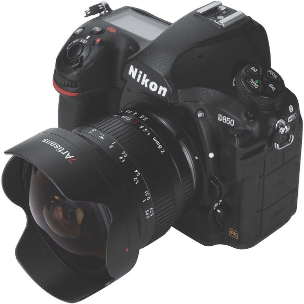 7Artisans 7.5mm f/3.5 Nikon F-Mount - objectif fisheye circulaire manuel pour APS-C avec angle de 190°