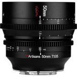 7Artisans 50mm T1.05 Vision Cine objectif pour Canon EOS-R APS-C noir avec diaphragme lumineux