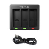 Telesin chargeur pour 3 batteries - GoPro Hero 9/10/11/12