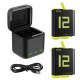 Telesin Triple Battery Charger Box + 2x batteries GoPro 9/10/11/12 - Image 1