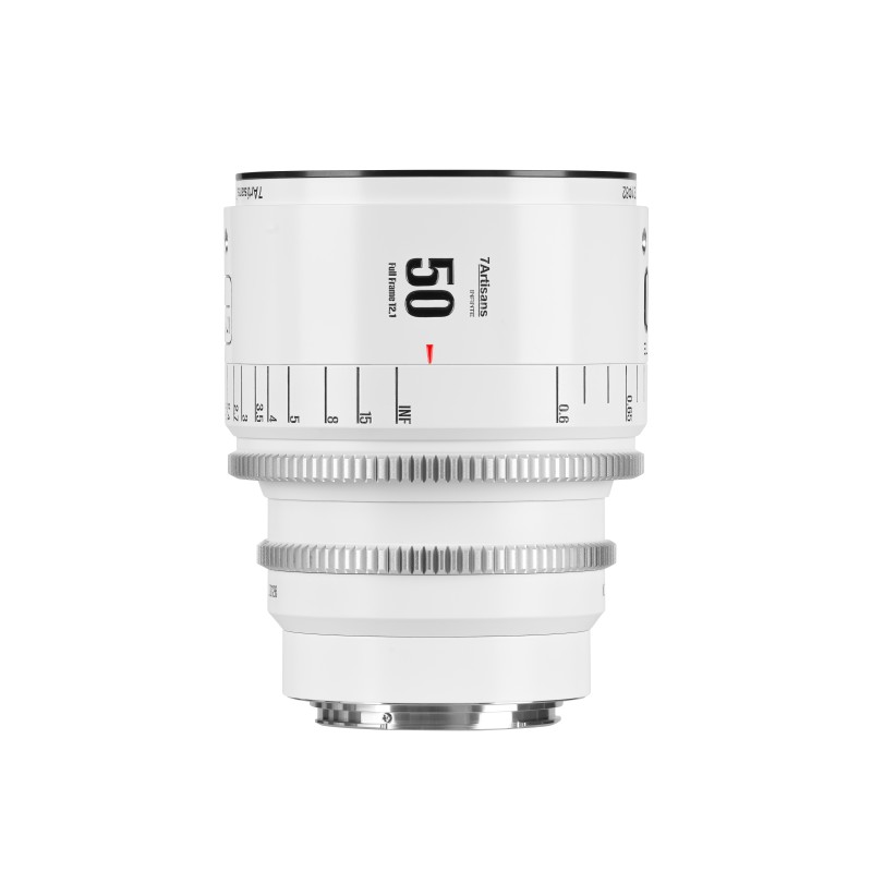 7Artisans INFINTE 50mm T2.1 Full-Frame Wit - EF-mount