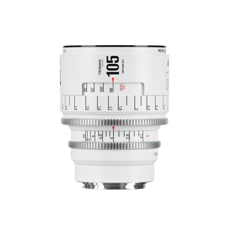 7Artisans INFINTE 105mm T2.1 Full-Frame Wit - EF-mount
