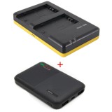 Pack de chargement deluxe : chargeur duo NP-FZ100 + powerbank 5000mAh pour 2 batteries Sony NP-FZ100
