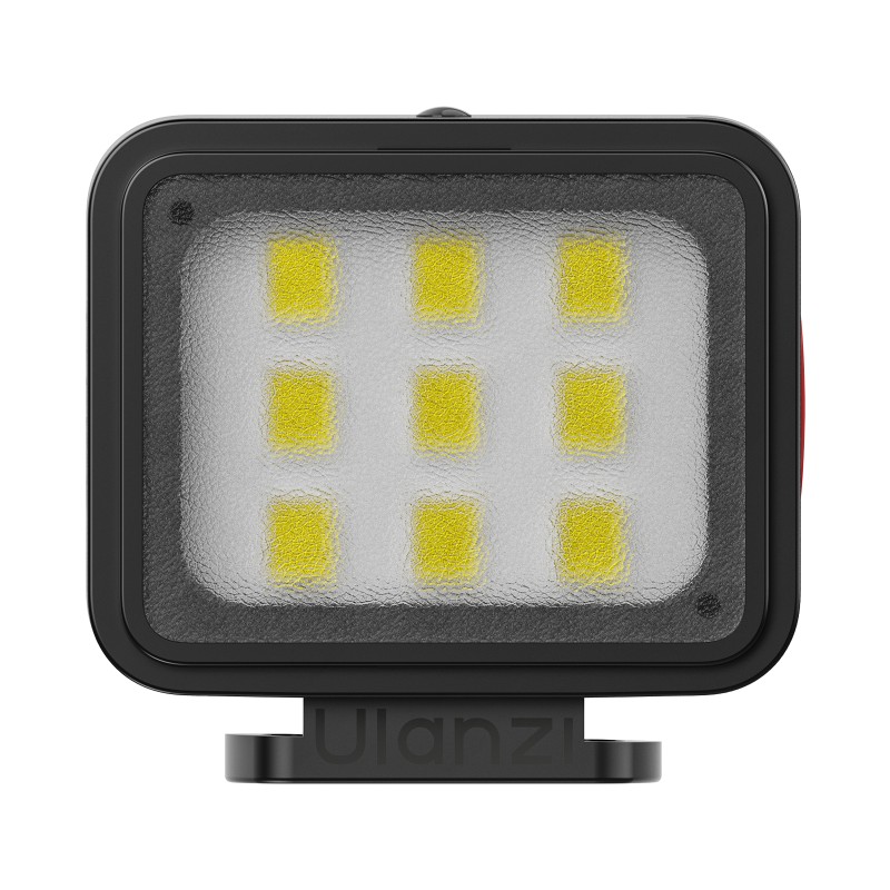 Ulanzi DG01 Cube Mini Light compacte LED videolamp met instelbare helderheid en cold shoe mount - zwart