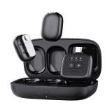 Ulanzi A30 TinyMic ensemble de microphone sans fil avec adaptateurs USB-C, Lightning et 3,5 mm - noir