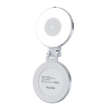 Telesin C03 selfie light MagSafe pivotant avec miroir argent