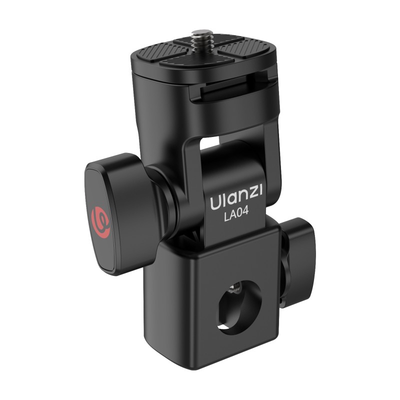 Ulanzi LA04 spigot lichtstatief adapter met quick release en 180Â° kantelbare kop