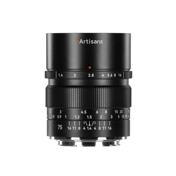 7Artisans 75mm F1.4 full-frame clicked pour Sony E Mount