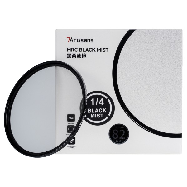 7Artisans 43mm 1/4 Black Mist filter - filtre de diffusion professionnel pour effet cinématographique