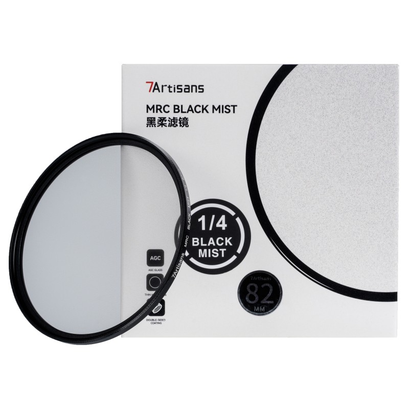 7Artisans 49mm 1/4 Black Mist filter voor cinematografisch effect