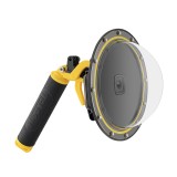 Telesin dôme étanche pour GoPro Hero 9/10/11/12/13 - angle de vision 180° jusqu'à 30 mètres