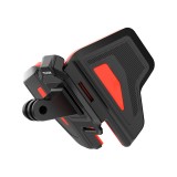 Telesin Premium Helmet Mount fixation pour casque orange 2ème génération