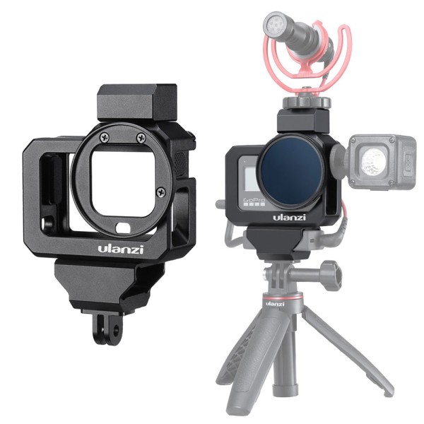 Ulanzi G8-5 cage vlog en protection en métal pour GoPro Hero 8 avec accessoires