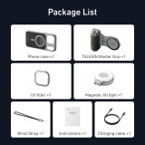 Telesin Master Grip pour iPhone 17 Pro poignée magnétique avec batterie 3200mAh et éclairage LED - Creator Combo