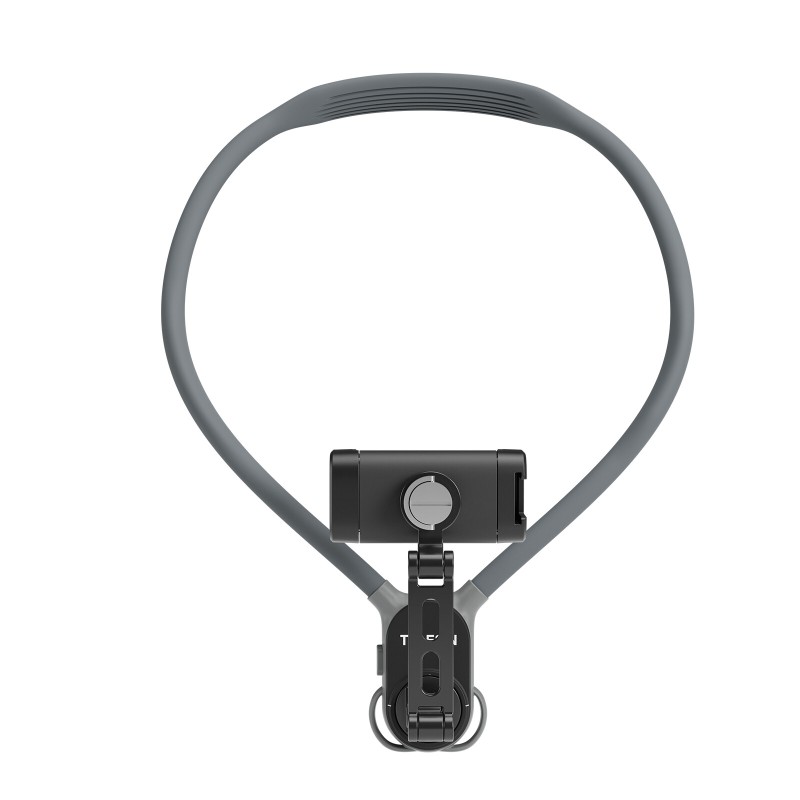 Telesin Smartphone Neck Mount met metalen klem - Grijs