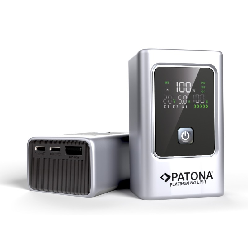 Patona Powerbank Luxury One PD35W - 2 x USB-C en 1 x USB-A - 10.000mAh