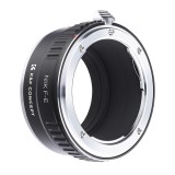 K&F Concept adaptateur de monture objectif cuivre Nikon F vers Sony E-Mount