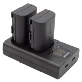 ChiliPower LP-E6P Canon USB Duo Kit - set d'accus pour appareil photo avec chargeur double