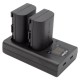 ChiliPower LP-E6P Canon USB Duo Kit - set d'accus pour appareil photo avec chargeur double