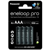 4 x piles rechargeables Panasonic Eneloop Pro AAA - 930mAh haute capacité