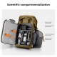K&F Concept sac à dos photo 30L avec compartiment ordinateur portable 15 pouces - Champagne - Image 10