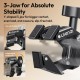 Ulanzi CO78 super clamp 3 points pour tube et plaque avec vis 1/4" et griffe flash - Image 5