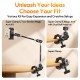 Ulanzi CO78 pince super clamp 3 points avec bras magique pour caméra et accessoires - Image 8