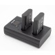 Chargeur double compatible avec Nikon EN-EL23 pour 2 batteries d'appareil photo - Image 3