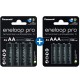 Panasonic Eneloop Pro pack combiné - 4 piles AA et 4 piles AAA rechargeables haute capacité - Image 1