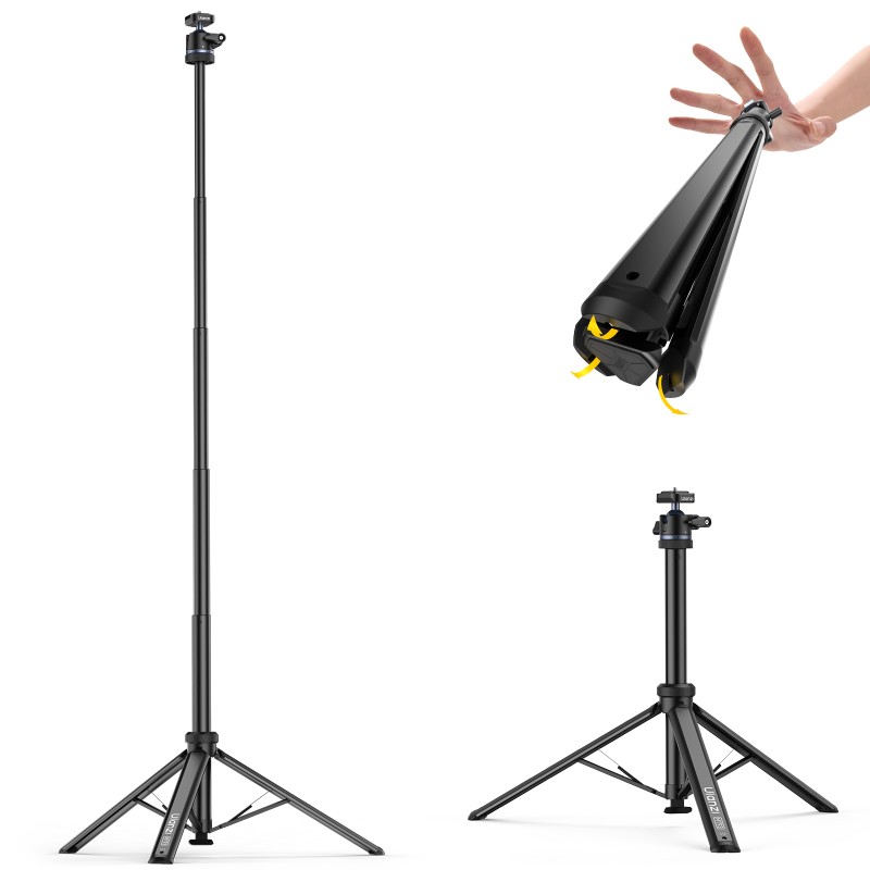 Ulanzi MT93 auto-open statief 160cm met Uka quick-release en 360&deg; panoramische kogelkop