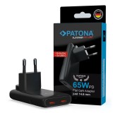 Platinum GaN PD65W adaptateur plat noir 2x USB-C PD3.0 QC3.0